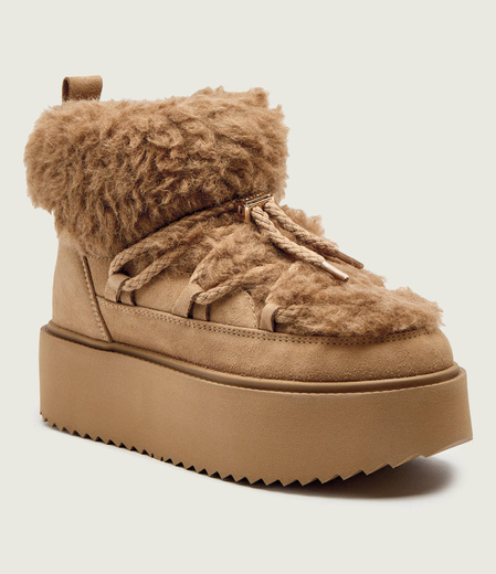 INUIKII TEDDY PLATFORM Damen Schneestiefel