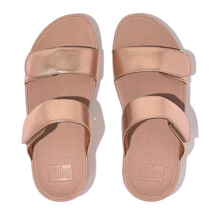 Damen Sandalen FITFLOP LULU ADJUSTABLE LEATHER SLIDES
