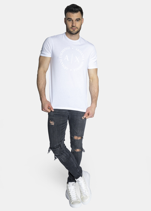 Herren T-Shirt Weiß Armani Exchange 8NZTCD Z8H4Z 1100