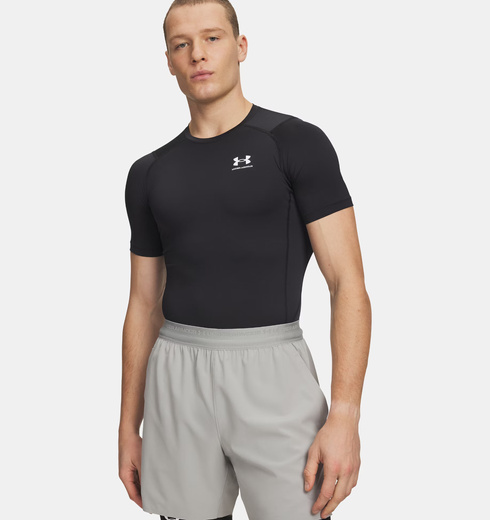 Herren Training T-Shirt Schwarz Under Armour Heat Gear